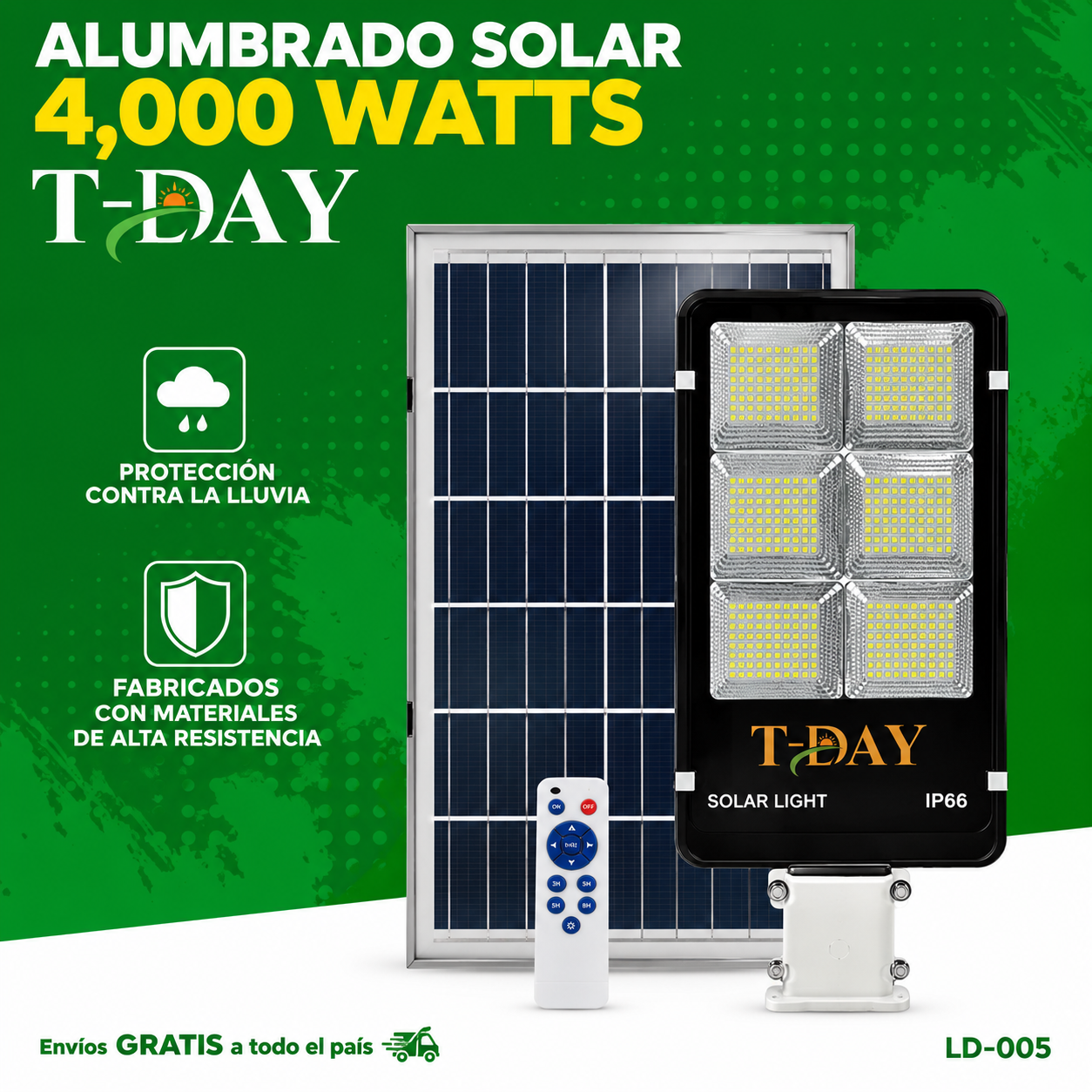 Lámpara Solar de 4000W de Aluminio Fundido